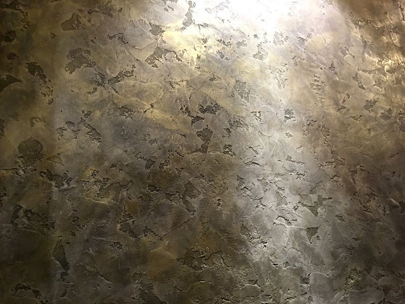 Интерьерная штукатурка с имитацией кратеров