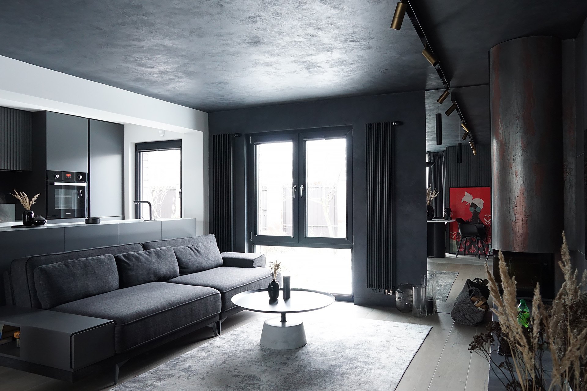 Декоративная штукатурка под графит