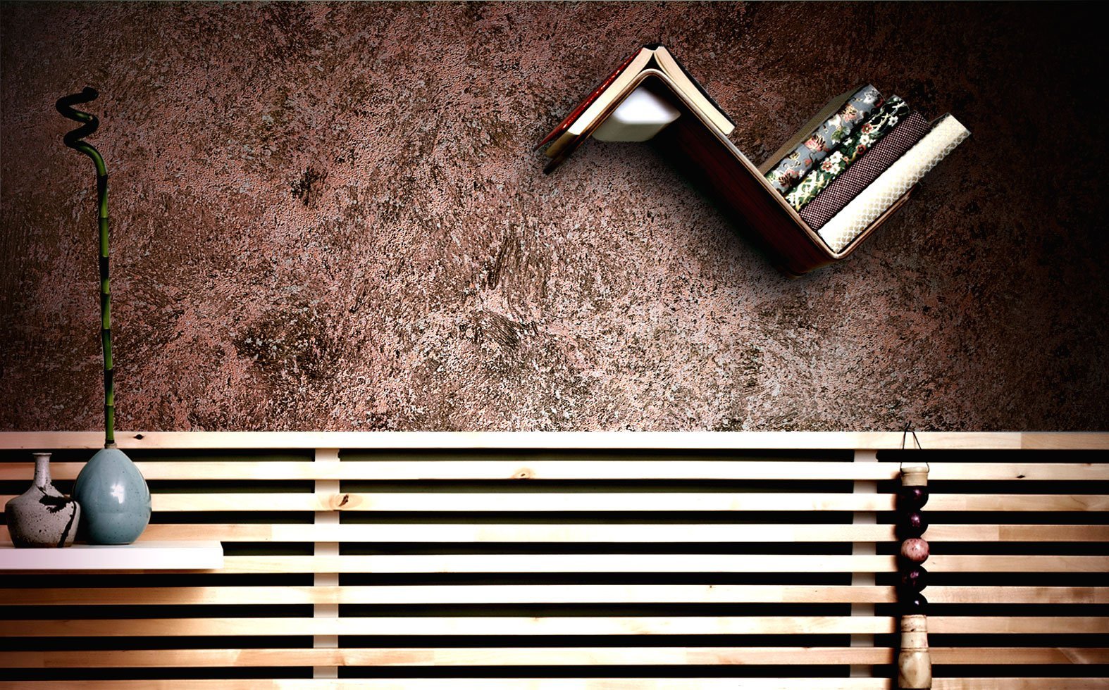 Как декоративная штукатурка с геометрией используется в интерьере