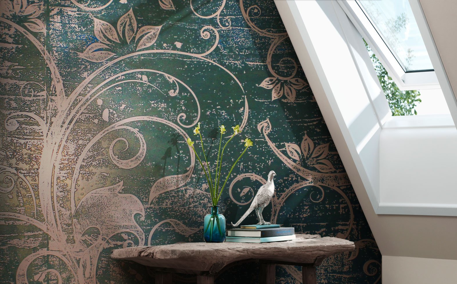 Декоративная штукатурка под дамасскую ткань для стильного интерьера