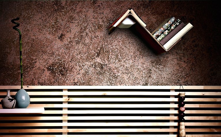 Нанесение декоративной штукатурки Fashion