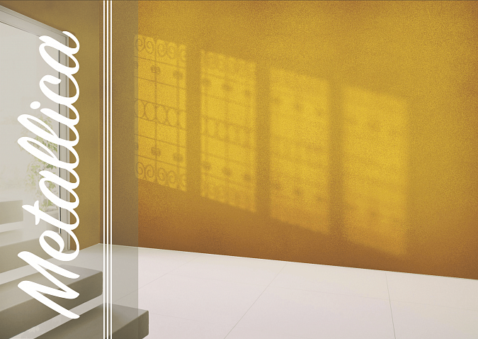 Нанесение декоративной штукатурки Umana Metallica