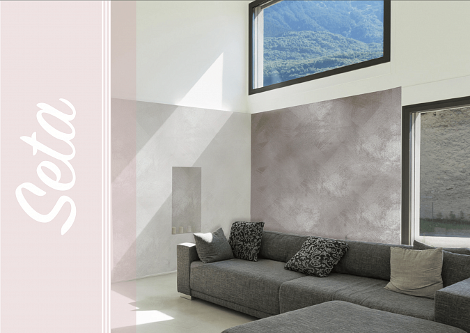 Нанесение декоративной штукатурки Umana Seta